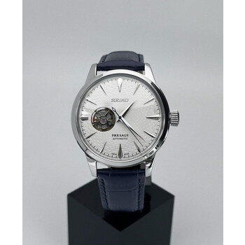 Custom Seiko Mod • White Open-Heart Guilloche Presage • 40.5mm